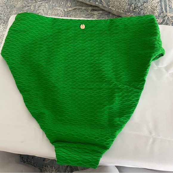 Victoria's Secret Women's High Full Coverage Bikini Bottom Jade Green Small NWT - Picture 5 of 5
